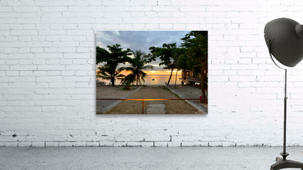 Sunset Between the Palm Trees Wall Preview