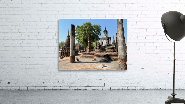 Wat Mahathat Temple Old Sukhothai Thailand 1 Wall Preview