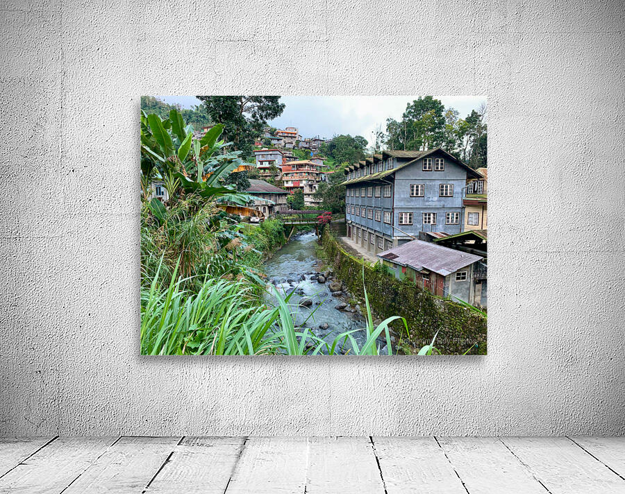 Blue House by the River 2 Wall Preview