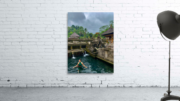 Lady in Balinese Holy Water Wall Preview