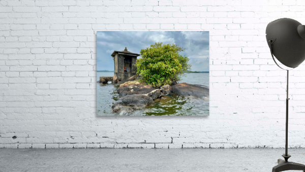 Mini Temple on the Lake Sri Lanka Wall Preview