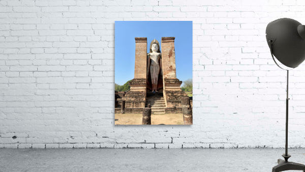Wat Mahathat Temple Old Sukhothai Thailand 2 Wall Preview