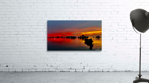 Red Sky Sunset Wall Preview