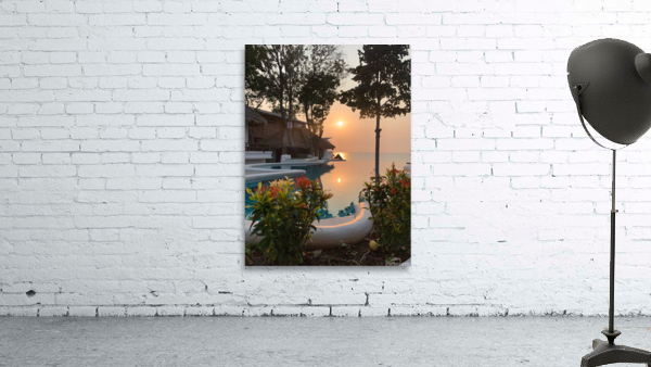 Sunset Reflection in the Pool Wall Preview