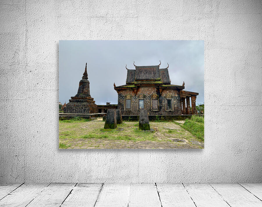 Wat Sampov Pram Temple Bokor Cambodia Wall Preview