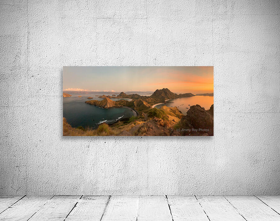 Sunrise on Padar Island Indonesia Wall Preview