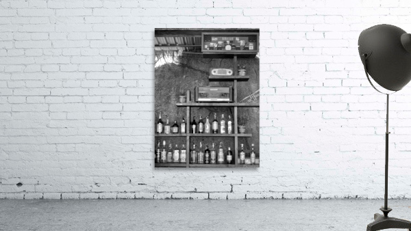 BW Alcohol Shelves Wall Preview