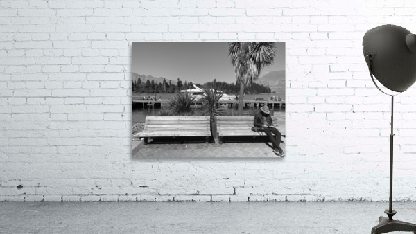 BW Reading on Twin Benches Wall Preview