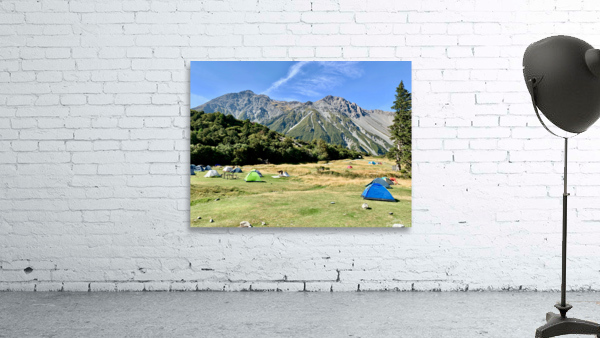 Camping at Mount Cook New Zealand Wall Preview