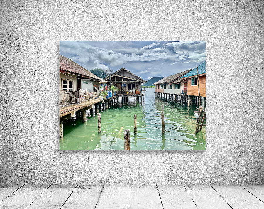 Houses in Koh Panyee Floating Village Thailand  Wall Preview