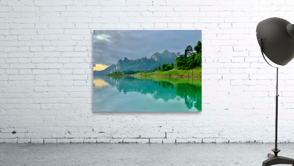 Reflections on the Lake in Khao Sok Thailand 2 Wall Preview