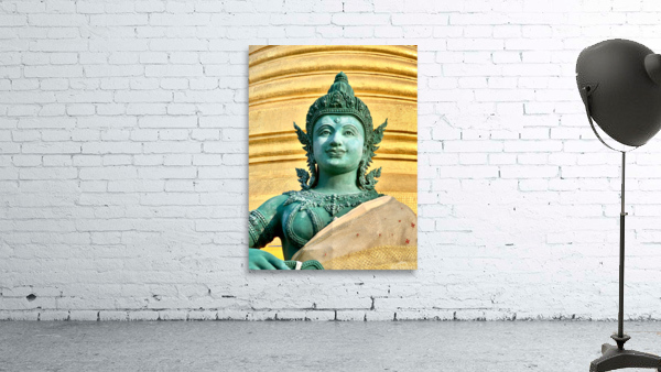 Green Thai Temple Statue 2 Wall Preview