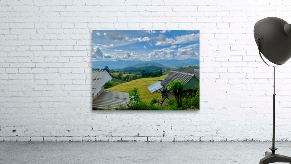 Village in the Rice Fields Wall Preview