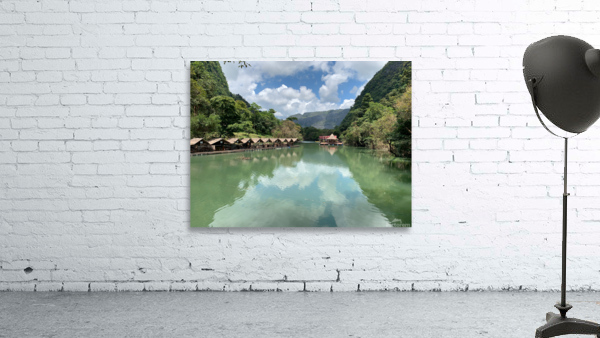 Bungalows on the Water in the Valley Wall Preview