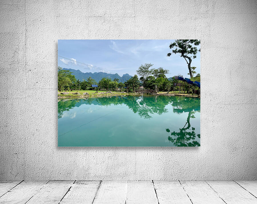 Blue Lagoons Laos Wall Preview