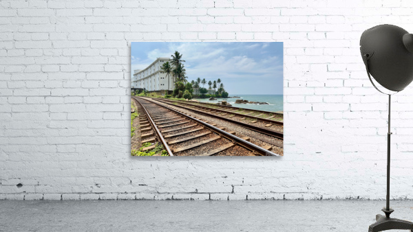 Railroad by the Ocean 3 Wall Preview