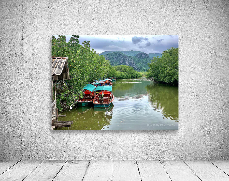 Boats Waiting on the River Wall Preview