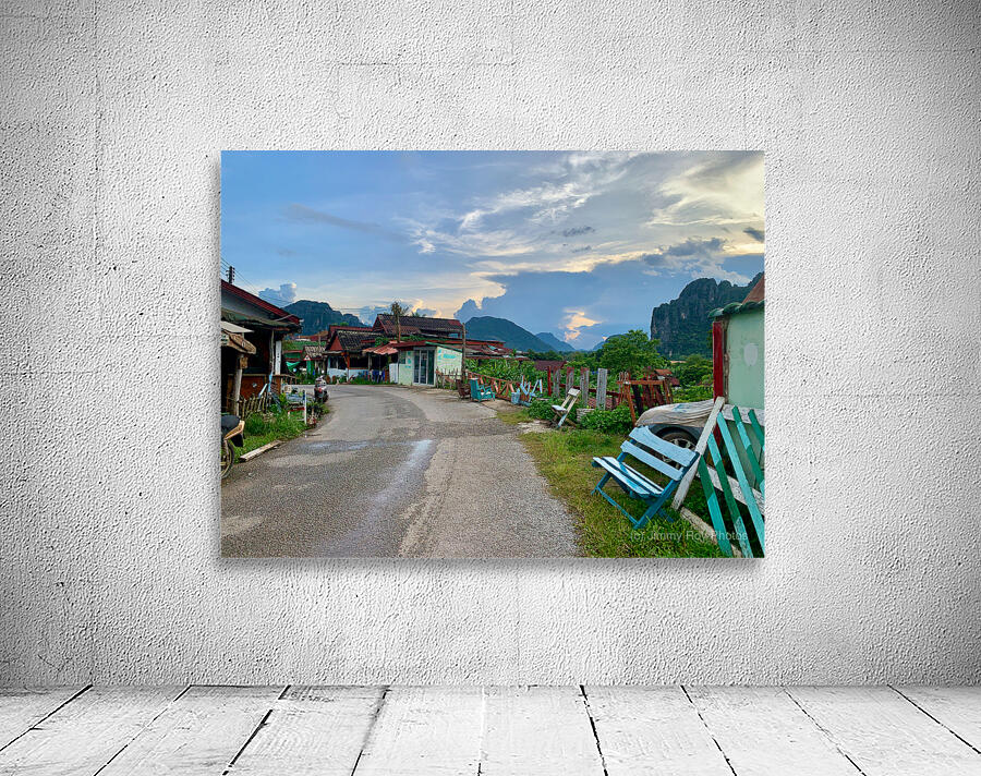 Walking Around Vang Vieng Laos Wall Preview