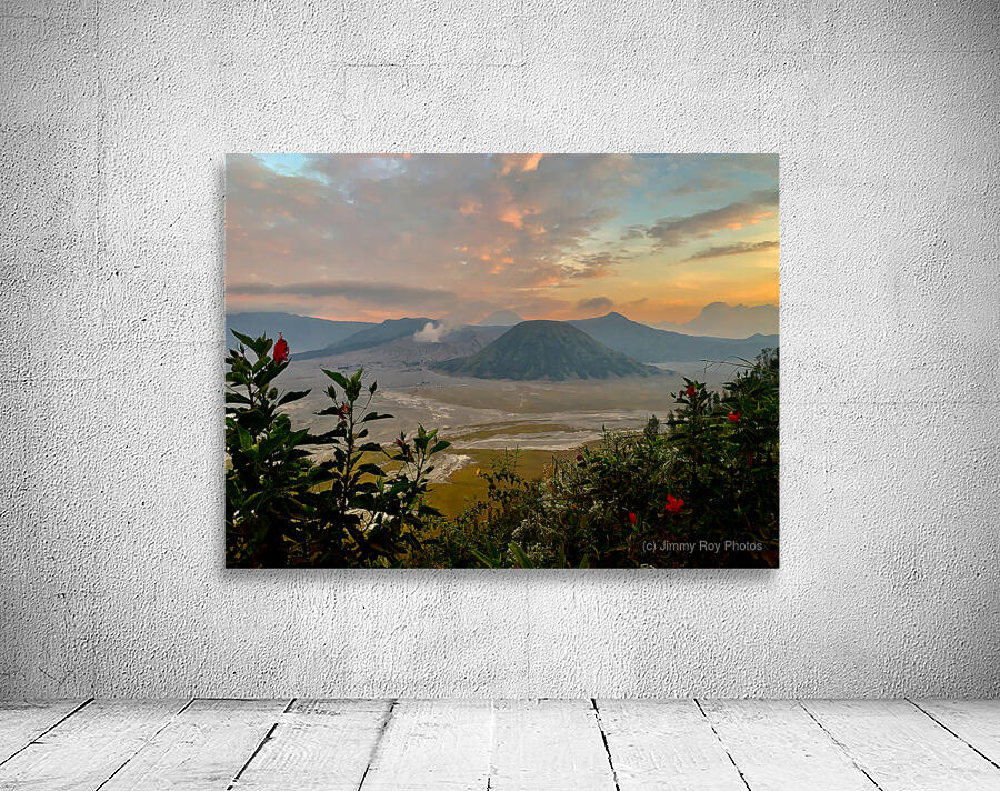Mount Bromo at Sunset Indonesia Wall Preview