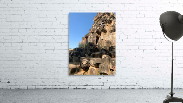 Man Looking Outside of Old Temple Wall Preview