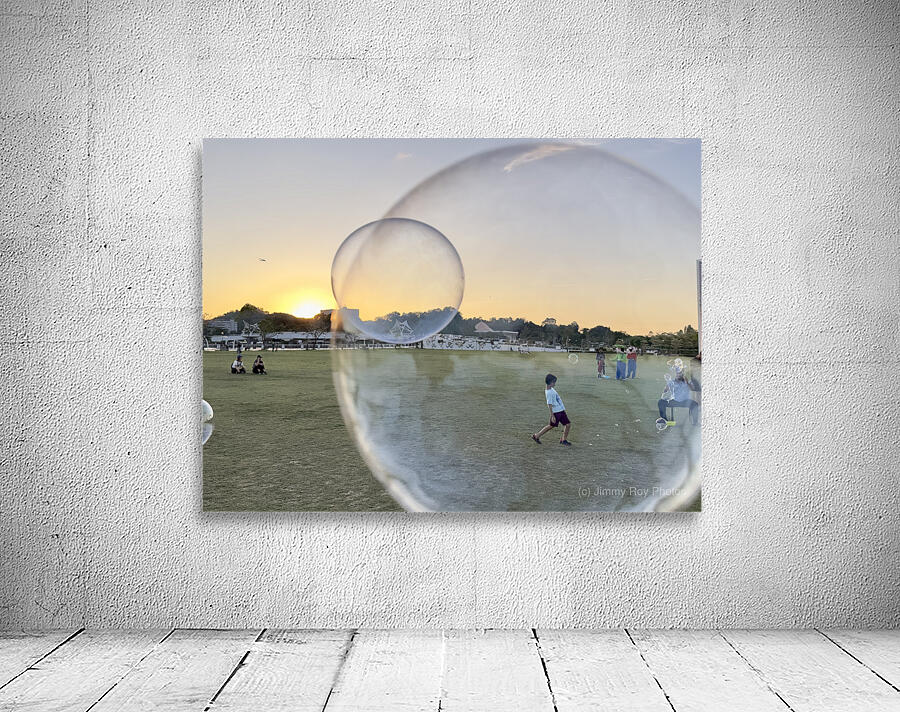 Bubble Sunset Brunei Wall Preview