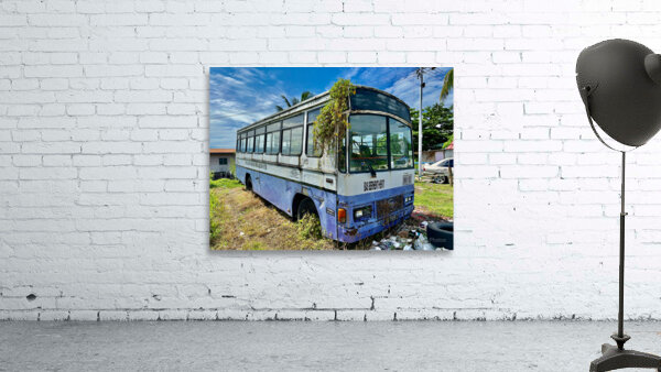 Abandoned City Bus Sandakan Wall Preview