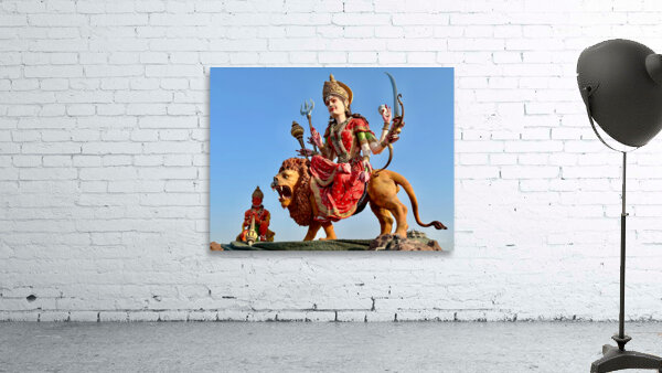 Maa Vaishno Devi Dham Statue Vrindavan India Wall Preview