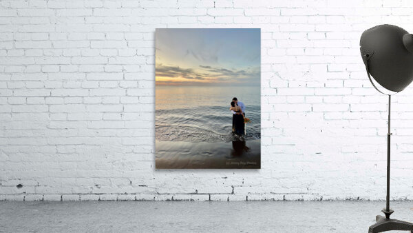 Newlyweds Sunset Beach Jeju South Korea 3 Wall Preview
