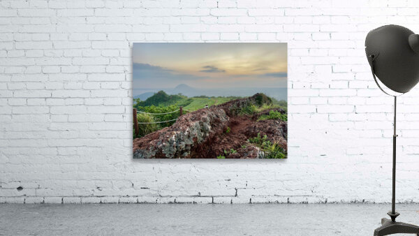 Sunset at Gunsan Oreum Jeju South Korea Wall Preview