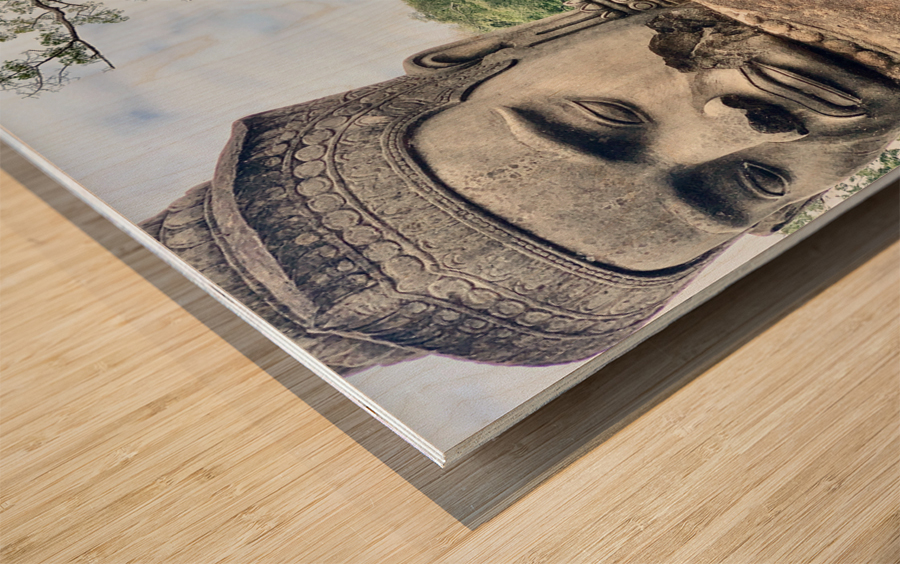 Angkor Wat Statues Row 2 Wood print