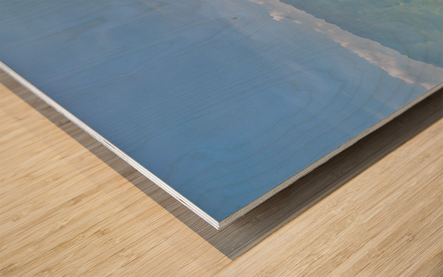 Mountain Natural Viewing Platform Wood print