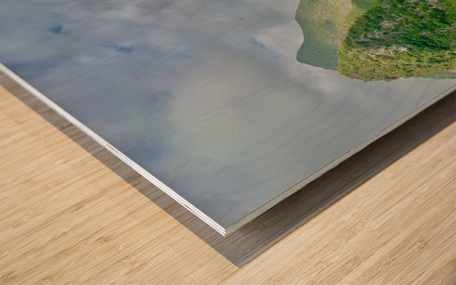 Windy Road in the Mountains Wood print