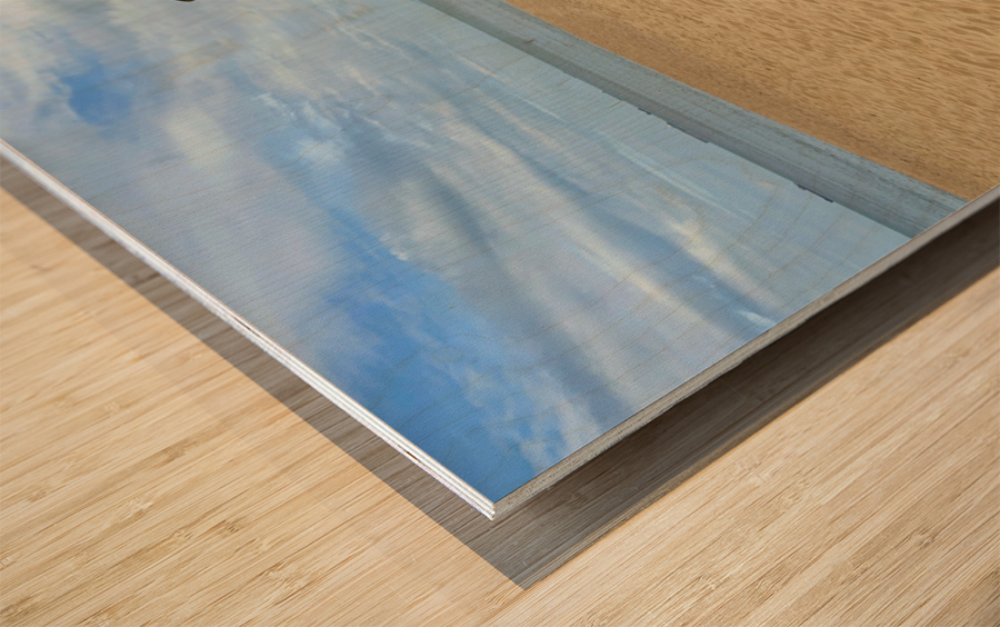 Painted Barrels on the Beach Wood print