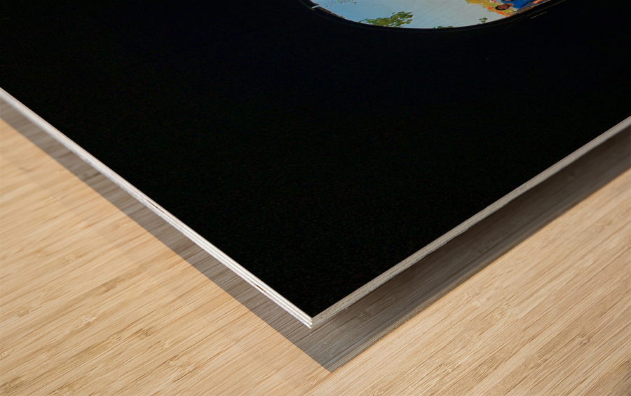 Peaking Ouside Wood print