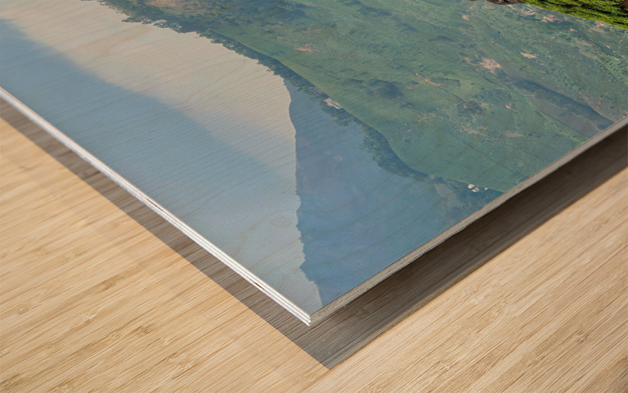 Rock on Top of Tea Wood print