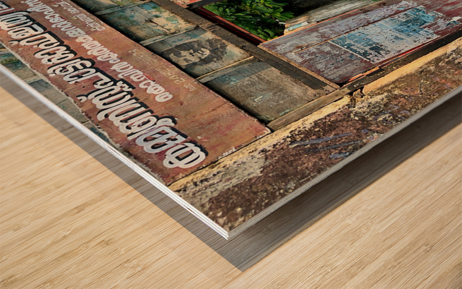 Graffiti Door Wood print