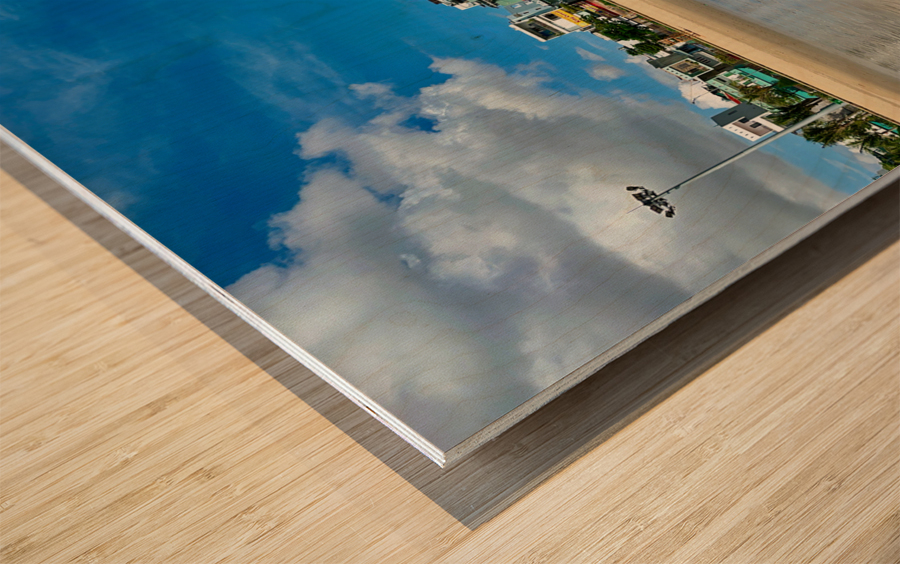 City from the Beach Wood print