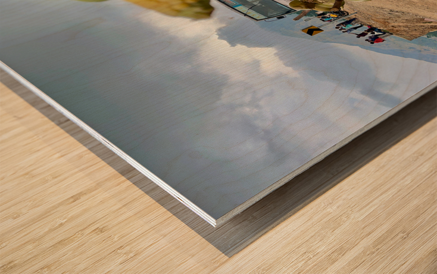 Corn  Coconuts Wood print