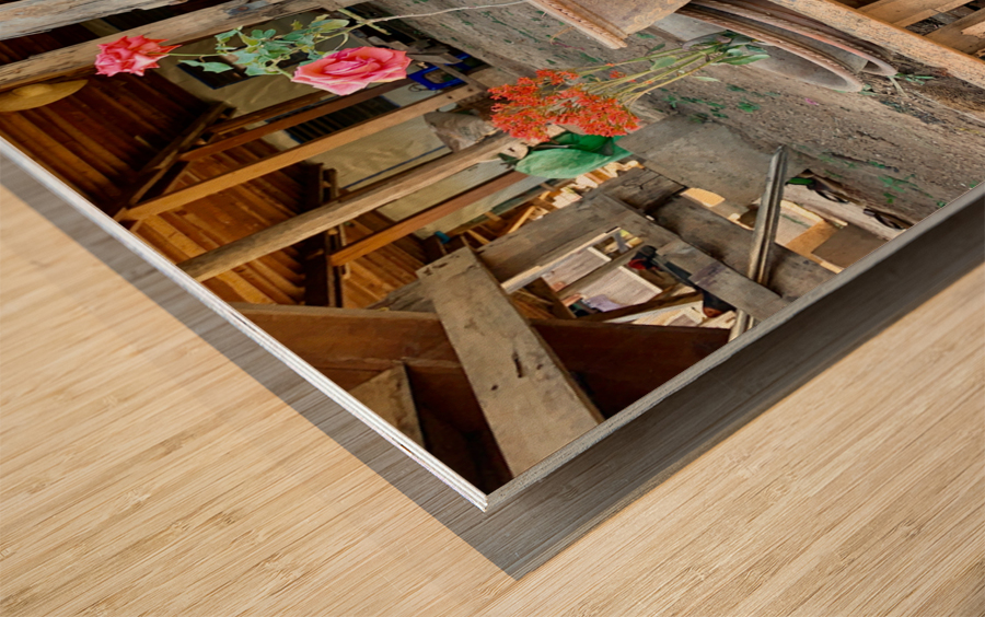 Flower Pots Wood print