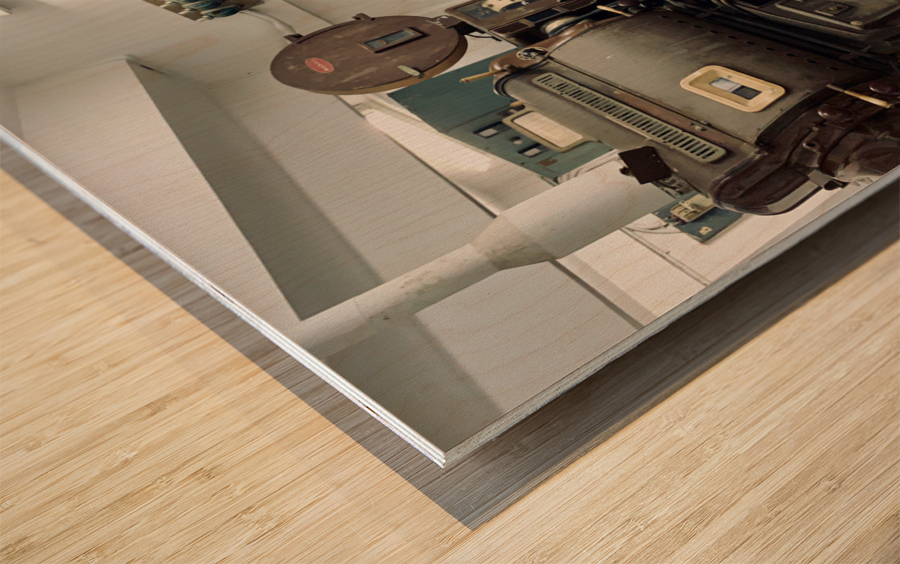 Old Projectors Wood print