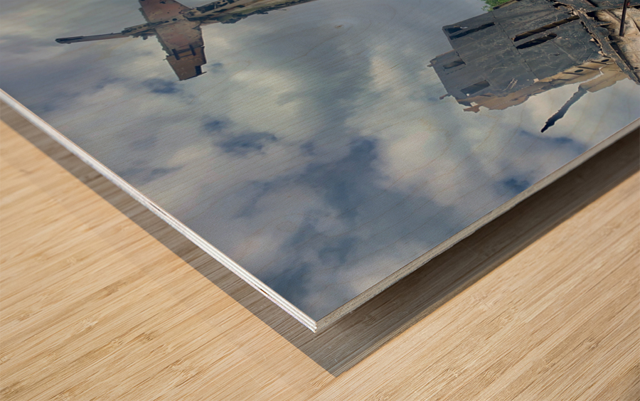 Plane Crash Debris Impression sur bois