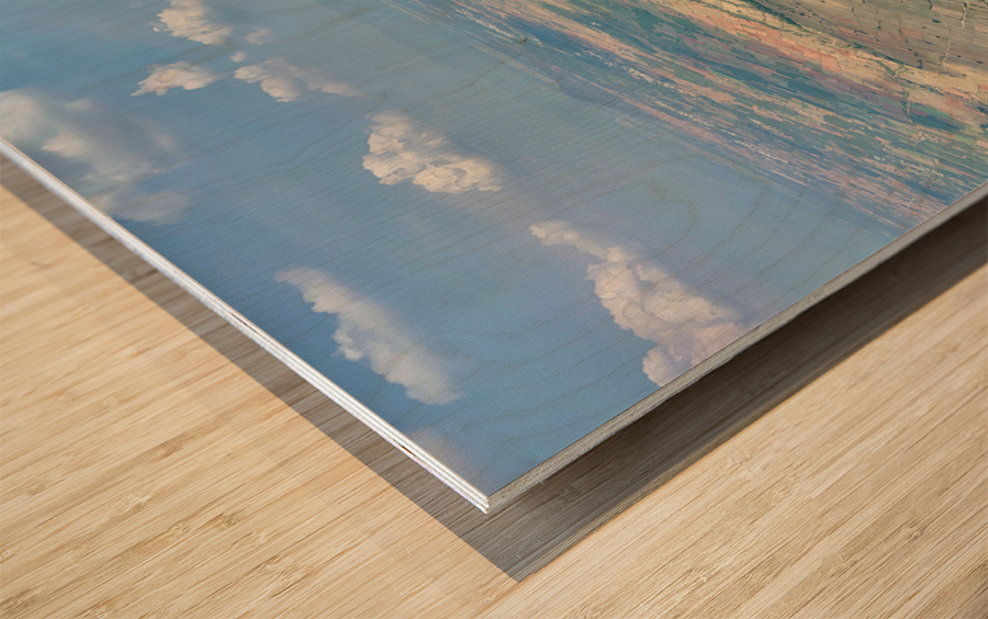 Look Down on the Valley Wood print