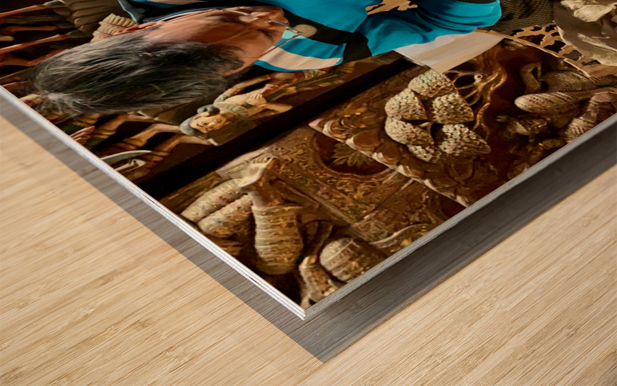 The Sculptor Wood print