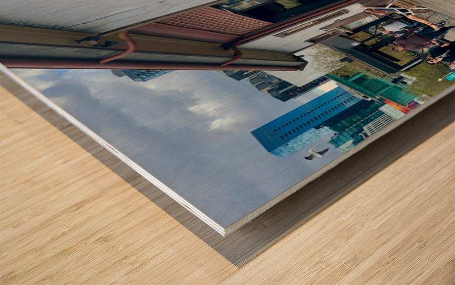 Sitting on the Dock Wood print