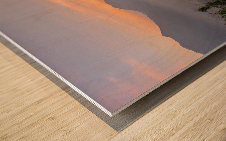 Sunrise Mountain 2 Wood print