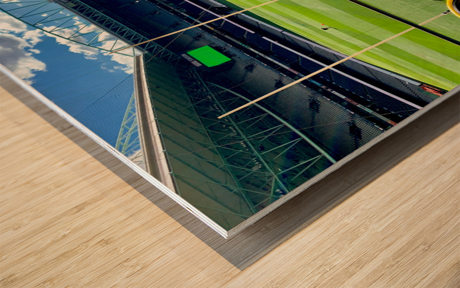 Australian Football Stadium Wood print
