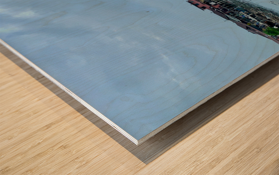 Boat Reflection Wood print