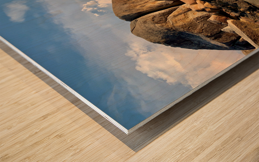 Rocky Beach Wood print