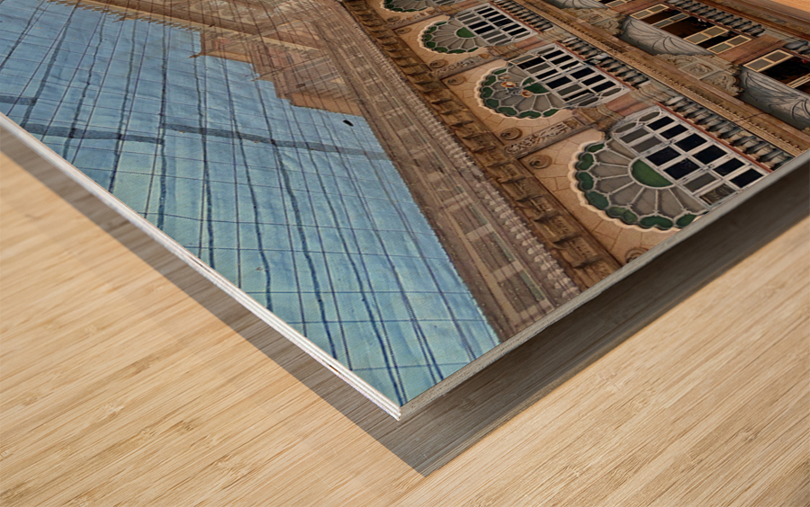 Palace Courtyard Impression sur bois