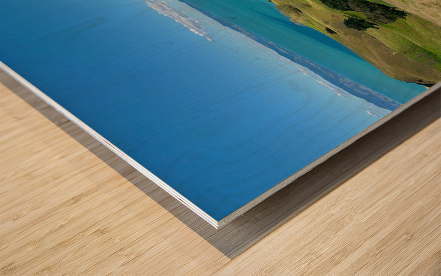 Blue Water on the Horizon Wood print